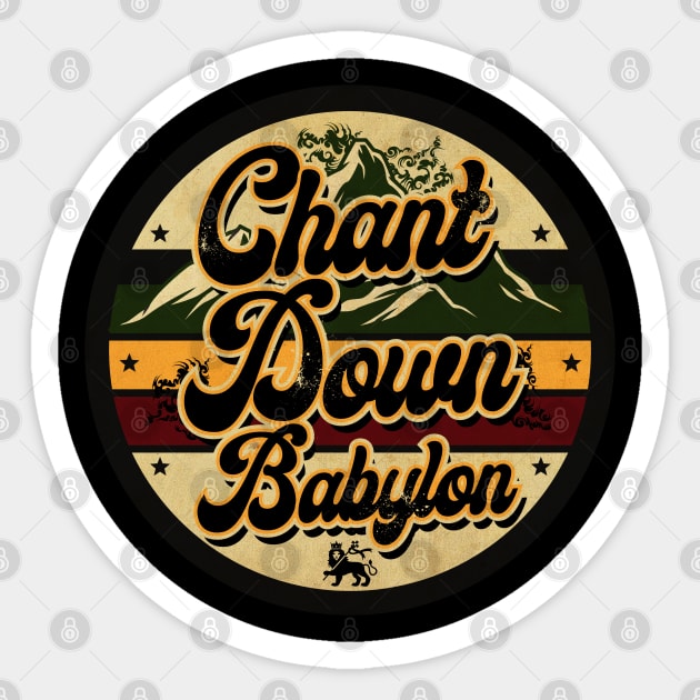 Chant Down Babylon Sticker by CTShirts